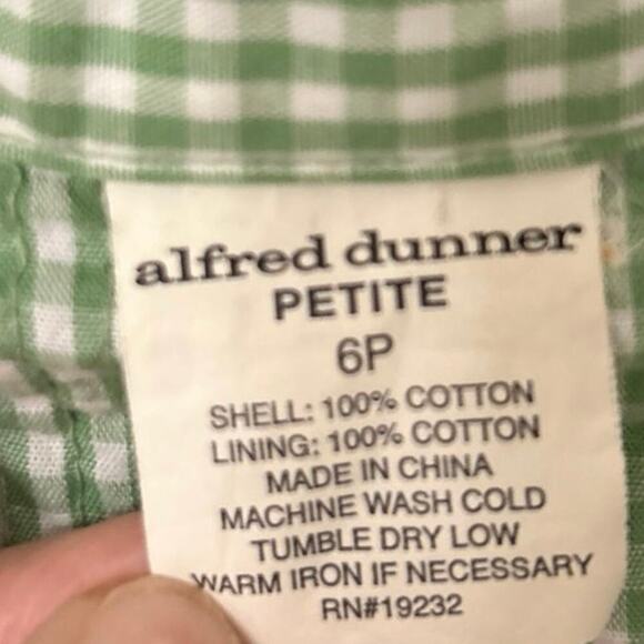 Alfred Dunner Pastel Floral Quilted Gingham Lightweight Dinner Jacket 6P Summer - Picture 12 of 12